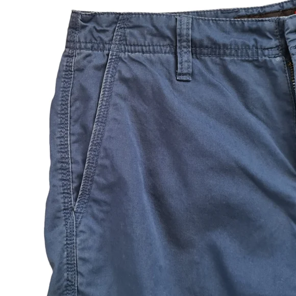 Quiksilver Shorts Size 28 Blue Chino Cotton Board Pockets Summer Holiday Beach - Picture 3 of 9